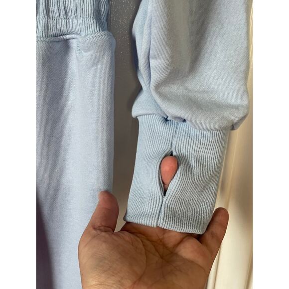 Light Blue Romper Jumpsuit Size Large - Picture 6 of 9